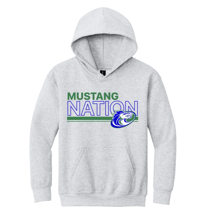 Mustang Nation Hoodie - Ash Grey - front