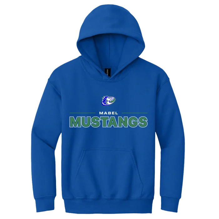 Mustangs Hoodie - Royal - front