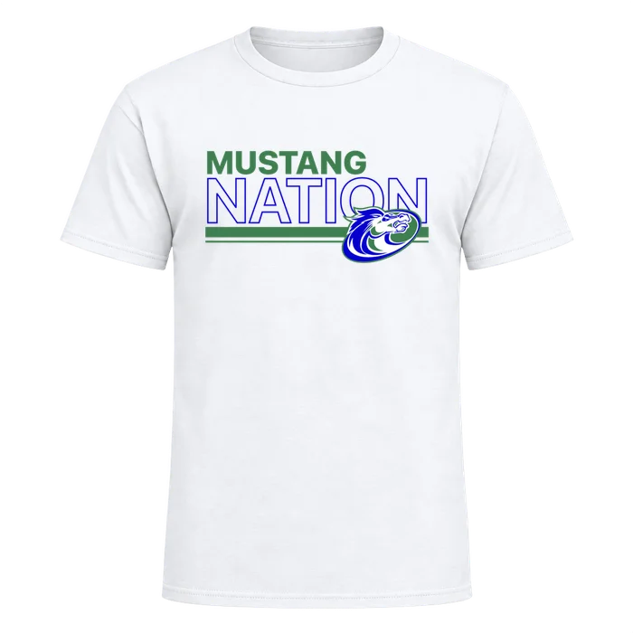 Mustang Nation Tee - white - front