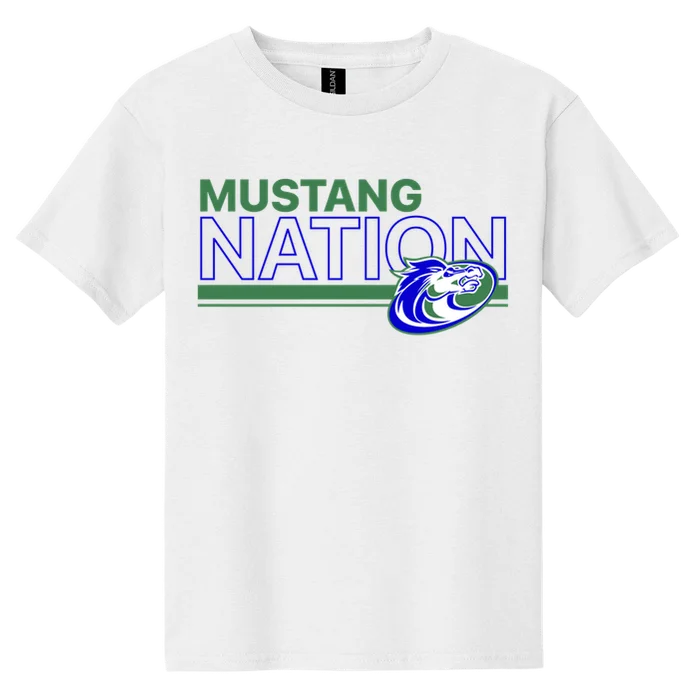 Mustang Nation Tee - white - front